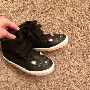 Kitty cat high top sneakers toddler girl Sz 10